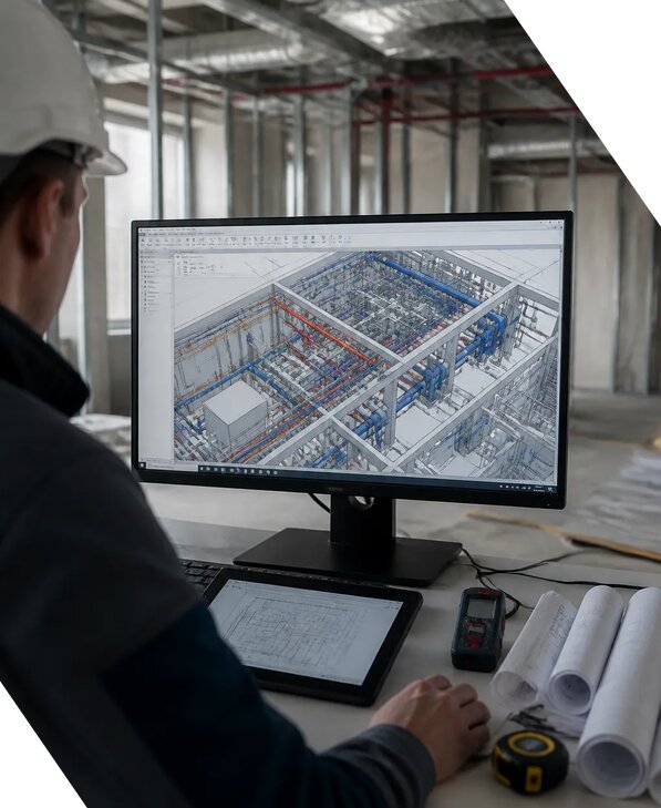 Создание BIM модели инженерных сетей для объектов в Коврове